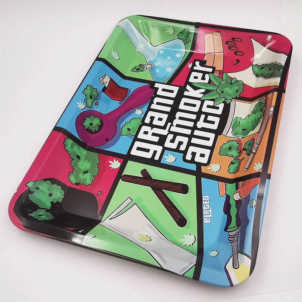 Kovový rolling tray – podklad na balení